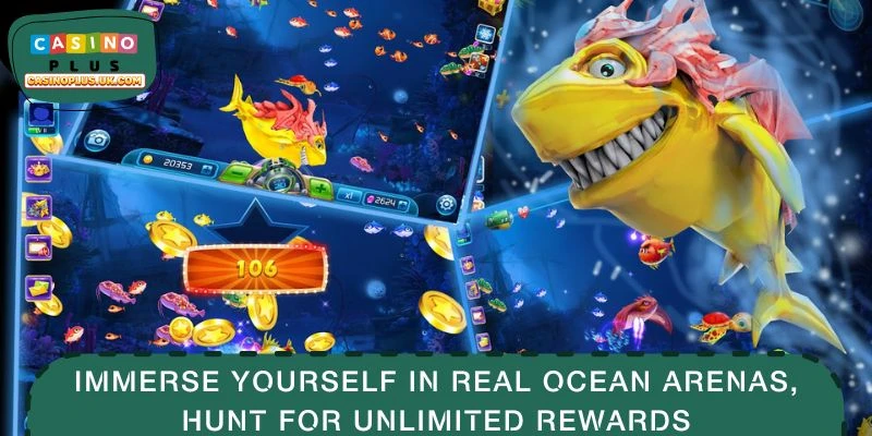 Immerse yourself in real ocean arenas, hunt for unlimited rewards