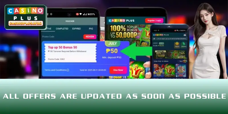 All offers are updated as soon as possible